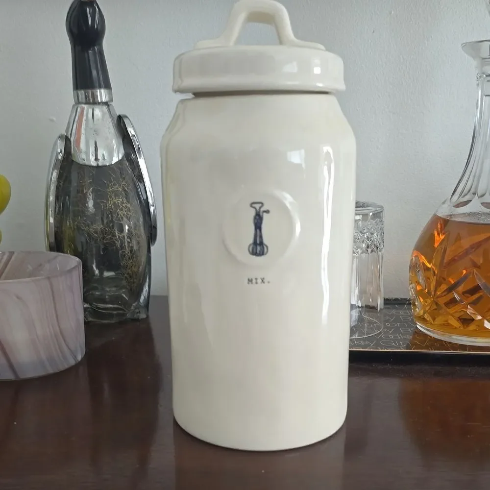 Rae Dunn | Ceramic Canister Jar - Cream 